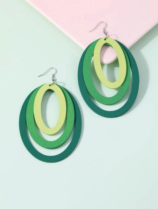 Green Fusion Earrings